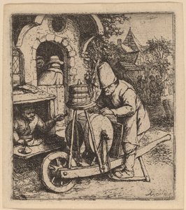 Aiguiseur de couteaux - Adriaen van Ostade
