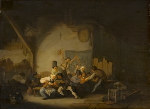 Les paysans font la fête - Adriaen van Ostade