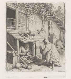 Cordonnier dans un atelier devant sa maison - Adriaen van Ostade