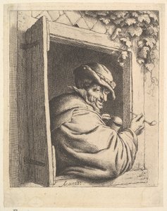 Fumeur à la fenêtre - Adriaen van Ostade