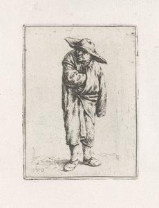 Paysans debout avec la main dans son manteau - Adriaen van Ostade