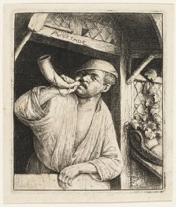 Le boulanger sonnant son cor
