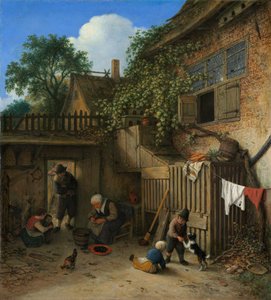 La cour de la chaumière
