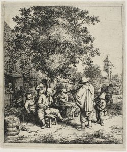 Le violoniste et le garçon à la vielle