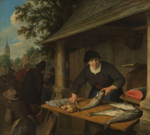 La poissonnière - Adriaen van Ostade