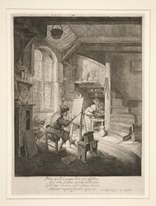 Le peintre dans son atelier - Adriaen van Ostade