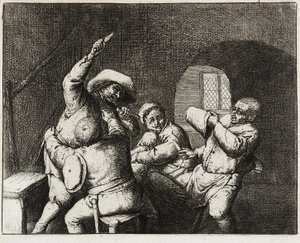 La querelle des paysans - Adriaen van Ostade