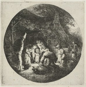 Les tueurs de porcs - Adriaen van Ostade