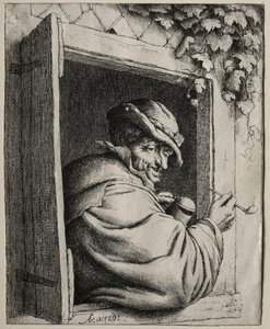 Le Fumeur à la Fenêtre - Adriaen van Ostade
