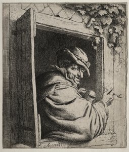 Le fumeur à la fenêtre - Adriaen van Ostade