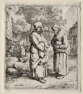 Les Deux Commères - Adriaen van Ostade