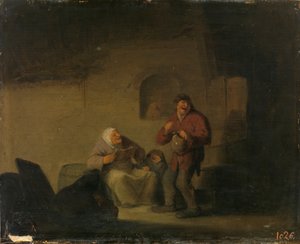 Deux paysans et une femme qui chantent - Adriaen van Ostade