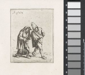 Couple de paysans marchant - Adriaen van Ostade