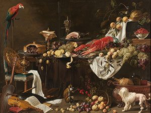Nature morte de banquet