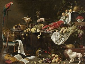 Nature morte de banquet - Adriaen van Utrecht