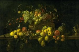 Nature morte avec fruits sur une table - Adriaen van Utrecht