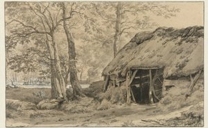 Une cabane ou une bergerie dans les bois - Adriaen van de Velde