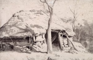 Un enclos à moutons dans la forêt - Adriaen van de Velde