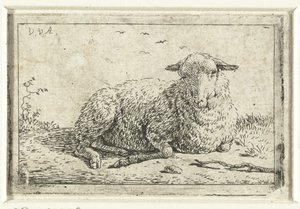 Mouton couché - Adriaen van de Velde