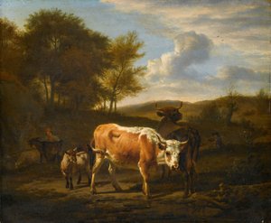 Paysage Montagneux avec des Vaches - Adriaen van de Velde