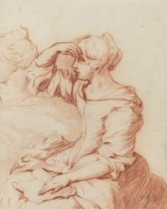 Femme assise avec la main sur les yeux - Adriaen van de Velde