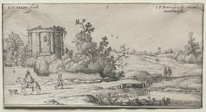 La route près du petit temple rond - Adriaen van de Velde