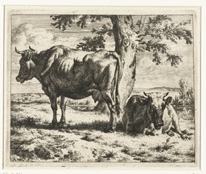 Deux vaches sous un arbre - Adriaen van de Velde
