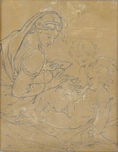 Madone et enfant avec Saint Jean - Adriaen van der Werff