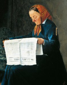 Lecture de journal, par Adriano Cecioni (1836-1886) - Adriano Cecioni