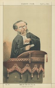 Révérend John Cumming (lithographie couleur) - Adriano Cecioni