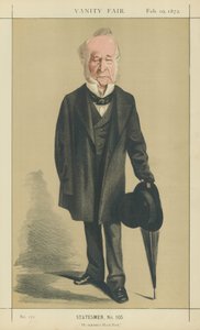Le très honorable Spencer Horatio Walpole (lithographie couleur) - Adriano Cecioni