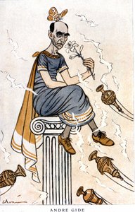 André Gide, ou « La fleur du mâle » - par Barrère, dans « Fantasio » du 01/05/1926 - Adrien Barrere