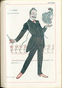 Fantasio, : Métiers, Mode - Tailleur Couturier, Paquin, 15/06/1907 (gravure) - Adrien Barrere