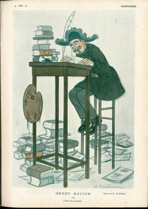 Fantasio, ca. 1912 - Illustration de A. Barrère (1874-1931) : Beaux-Arts, Lecture Écriture - Roujon Henry - Adrien Barrere