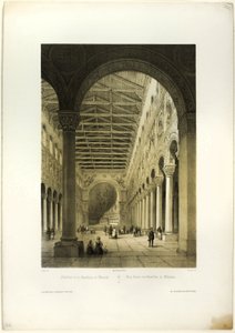 Intérieur de la basilique de Munich, planche 70 de Allemande - Adrien Dauzats