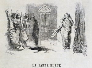 Barbe Bleue - dans "Les Contes de Fées" de Charles Perrault, illustrations par Adrien Marie - Adrien Emmanuel Marie