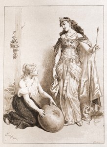 Cendrillon - dans "Les Contes de Fées" de Charles Perrault, illustrations par Adrien Marie