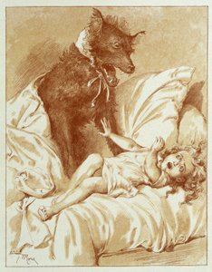 Le Petit Chaperon Rouge - dans "Les Contes de Fées" de Charles Perrault, illustrations par Adrien Marie