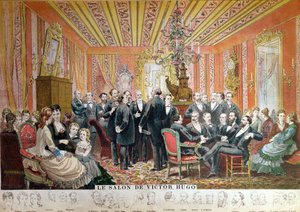 Salon de Victor Hugo, 21 rue de Clichy, Paris, décembre 1875