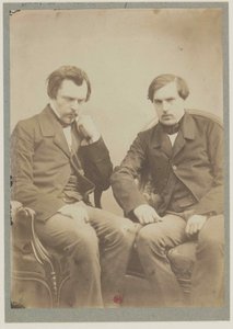 Les frères Goncourt, vers 1855