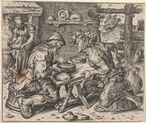 Fable du paysan et du satyre
