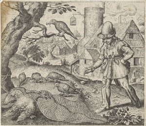 Fable du busard et du coucou - Egidius  Sadeler (II)