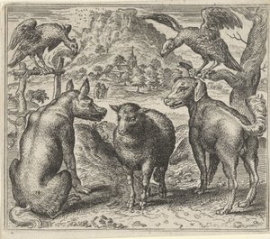 Fable du loup et de son procès contre le mouton