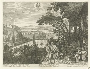 Mai (De twaalf maanden) - Egidius  Sadeler (II)