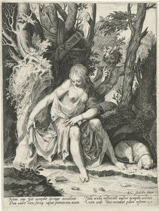 Pan espionne la nymphe Syrinx