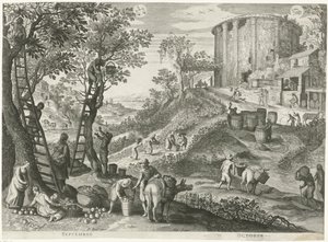 Septembre et octobre - Egidius  Sadeler (II)