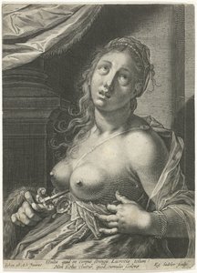 Suicide de Lucrèce - Egidius  Sadeler (II)