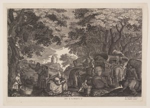 Automne, extrait des Quatre Saisons - Aegidius Sadeler II