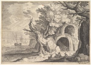 Aqueduc en ruine avec de l