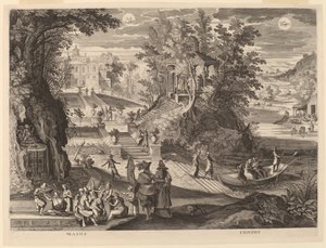 Mai et juin - Aegidius Sadeler II after Paul Bril